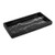 Emibele Jewelry Organizer Resin Tray Bathroom Kitchen Dresser Vanity Tray Jewelry Dish Ring Cosmetic Organizer for Candle Perfume Soap Shampoo Small Plant Home Decor Mini Size - Ink Black