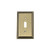 Nostalgic Warehouse 719734 Deco Switch Plate with Single Toggle, Antique Brass