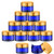 1 Oz Glass Cream Jars with Gold Lid Empty Cobalt Blue Glass Containers Refillable Cosmetic Vials for Salve Lotion Ointment 12 PCS
