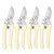 WEICHUANG Professional Pruning Shears Stainless Steel Bypass Manual Shears Pruning Machine Garden Shears 4 Pack