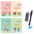 4 PCS English Magic Practice Copybook Magic Calligraphy That Can Be Reused Handwriting Copybook Set Reusable Calligraphy Copybook Tracing Book for Kid- Drawing Math Alphabet Numbers with Pen