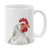 MUGBREW White Leghorn Chicken Ceramic Coffee Gift Mug Tea Cup 11 OZ