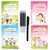 WELLGO 4pack English Magic Practice Copybook Magic Calligraphy That Can Be Reused Handwriting Copybook Tracing Book Set for Kid Calligraphic Letter Writing Drawing Mathematics Writing Paste Board