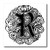 3dRose ht-14226-1 Fancy Letter R-Iron on Heat Transfer for White Material 8 by 8-Inch