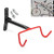 Bike Hanger Wall Mount Bike Hook Horizontal Foldable Bicycle Holder Space Saver Bicycle Bike Rack Storage System for Garage Shed with Screws