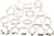 Wilton Holiday 18 pc Metal Cookie Cutter Set, 2308-1132