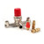 Air Compressor Pressure Switch Double Outlet Tube Alloy Air Compressor Switch Pressure Regulator Valve Fit Part with Bracket for Small Air Compressor 1pc
