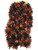 Halloween Tinsel Garland - 18 feet Orange and Black