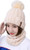 IYEBRAO Womens Winter Knit Beanie Hat Scarf Set for Girl Slouchy Thick Fleece Lined Ski Hat Warm Skull Cap with Pom Beige IYEBRAO Womens Winter Knit Beanie Hat Scarf Set for Girl Slouchy Thick Fleece Lined Ski Hat Warm Skull Cap with Pom Beige
