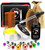 Beard Grooming Kit for Men - Beard Growth Kit with Beard Oil Beard Balm Beard Brush Beard Comb Beard Scissor Beard Bells Ornaments Storage Bag Beard Care Gifts for Men Dad Him Boyfriend Husband