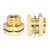 Joywayus 14 NPT Female 12 Male Brass Bulkhead Fitting Bulk Head Bulkhead Tank Fitting CouplerPack of 2