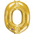 Anagram Letter O Gold Foil Balloon 34