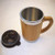 Changmu Bamboo Coffee Mug  Stainless Steel Bamboo Coffee Tea Cup Mug Insulated  Portable for Office  Lid and Handle  Keeps Drinks Hot or Cold  Eco-Friendly material_