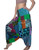 Tribe Azure 100 Cotton Casual Pants Patchwork Comfortable Baggy Yoga Hippie Boho Colorful Large Serene Turquoise