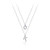 SLUYNZ 925 Sterling Silver Layered Necklace OK Choker Necklace for Women Teen Girls Cubic Zirconia Letter Necklaces Layering Necklace