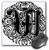 3D RoseFancy Letter W Matte Finish Mouse Pad - 8 x 8 - mp-14231-1