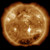 Posterazzi A massive X-class solar flare erupts on the Sun Poster Print 14 x 14