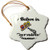 3dRose orn-104951-1 I Believe in Carnival Games-Snowflake Ornament 3-Inch Porcelain