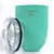DRYNK ON: 10 oz Stainless Steel Stemless Wine Glass Tumbler With Sliding Lid-Double Wall Vacuum Insulated-Unbreakable and Spill Resistant-Portable, Great for Outdoors-BPA Free-Mint Green