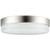 Sunlite LFXAMGL20WBN30K 20W Flush Mounted Glass and Brushed Nickel LED Lighting Fixture with 3000 Kelvin Warm White Light 12