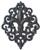 Lulu Decor Cast Iron Fleur De Lis Decoration Plaque Plaque