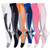 6-Pair Compression Socks for Men  and  Women 20-30 mmHg for Athletic Travel Hiking Flight Nursing Circulation
