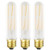 T10 LED Frosted Bulbs Edison Tubular Filament LED Light Bulb Dimmable 8W 75W Equivalent 800lm 3000K Soft White E26 Medium Base Led Bulb_ 3-Pack