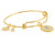 Alex and Ani Halos  and  Glories Letter T Bangle Shiny Gold One Size