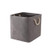 TheWarmHome Decorative Basket Rectangular Fabric Storage Bin Organizer Basket with Handles for Clothes Storage Grey 13L×13W×13H