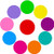 20 Pieces Colorful Dry Erase Circles White Board Marker Removable Vinyl Dot Wall Decal for Drills and Training School Teaching Progress 11_8 Inches