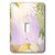 3dRose lsp-26204-1 Lavender Iris Floral Art Single Toggle Switch