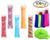 100 Pack Ice Popsicle Molds Bags - Zip-Top Disposable DIY Ice Pop Mold Bags - Summer Ice Pop Pouch with 4 Ice Pop Sleeves & 1 Silicone Funnel for Yogurt, Ice Candy, Otter Pops, Gogurt, or Freeze Pops