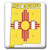 3dRose lsp-58751-2 State Flag in The Outline map and Letters for New Mexico Double Toggle Switch