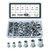 SG TZH 225Pcs Stainless Steel Rivet Set M3 M4 M5 M6 M8 M10 Flat Head Rivnut Assortment Threaded Insert Nuts Kit