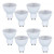 LXcom GU10 LED Bulb 5W MR16 Light Bulbs 50W Halogen Bulbs Equivalent 6000K Cool White 110V Spot Lights 40° Beam Angle 500LM GU10 Base for Recessed Down Track Lighting Fixture Non-Dimmable 8 Pack