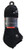 Spyder 5-pair LOW CUT Socks - Black with Stitched Logo 43994