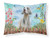 Carolines Treasures CK1236PILLOWCASE Weimaraner Spring Fabric Standard Pillowcase Standard Multicolor