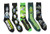 Rick and Morty Character Logos Crew Socks 5 Pair Pack