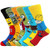 Casual Socks Men Women 6Pairs Funny Anime Socks Ninja Turtles SpongeBob Patterned Crew Socks Cartoon Novelty