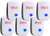 Roowarke Ultrasonic Pest Repeller 6 Pack Ultrasonic Pest Repellent Indoor Pest Control Electronic Plug in Insect Repellent for Home Office Kitchen Warehouse Hotel