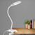GLFERA Clamp LED Desk Lamp Flexible Gooseneck Table Lamp 3 Lighting Modes with 3 Brightness Levels Dimmable Office Lamp with Adapter Touch-Sensitive Control Memory FunctionWhite