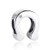 MIADEAL Letter U Horseshoe Charm Sterling Silver Pandora Compatible