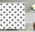 Ambesonne Outer Space Decor Collection, Alien Pattern Silhouette Extraterrestrial Character Repeated Monochrome Image, Polyester Fabric Bathroom Shower Curtain, 75 Inches Long, Grey White