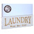 MY VINTAGE FINDS Laundry Signs Farmhouse Laundry Room Wall Decor White Etch