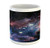 Lunarable Outer Space Mug, Stars Nebula Colorful Pattern in Space Galaxy Astronomic Magical Picture Print, Printed Ceramic Coffee Mug Water Tea Drinks Cup, Navy Pink