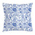 Ambesonne Floral Throw Pillow Cushion Cover Swirl Flower Pattern Folk Russian Folk Cultural Petals Ornamental Image Decorative Square Accent Pillow Case 16 X 16 White Blue