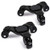 KEDSUM 2-Pack Steel Tri-Dolly 6-Inch 132 lbs Load Capacity Each Pack 3 Wheel Mover Dollys for Heavy Furniture Pool Table Grand Piano Table
