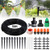 PATHONOR Drip Irrigation Kit 50ft15m Garden Irrigation System with Distribution Tubing Hose Adjustable Nozzles Plant Watering Kit Mist Irrigation System for Garden Greenhouse Patio Lawn