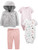 Simple Joys by Carters Girls 4-Piece Fleece Jacket Pant and Bodysuit Set Pink Dino 24 Months
