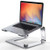Bewahly Laptop Stand Ergonomic Aluminum Laptop Mount Computer Desk Stand Detachable Laptop Riser Notebook Holder Stand Compatible with MacBook Air Pro Dell XPS Lenovo More 10-17 Laptops - Silver
